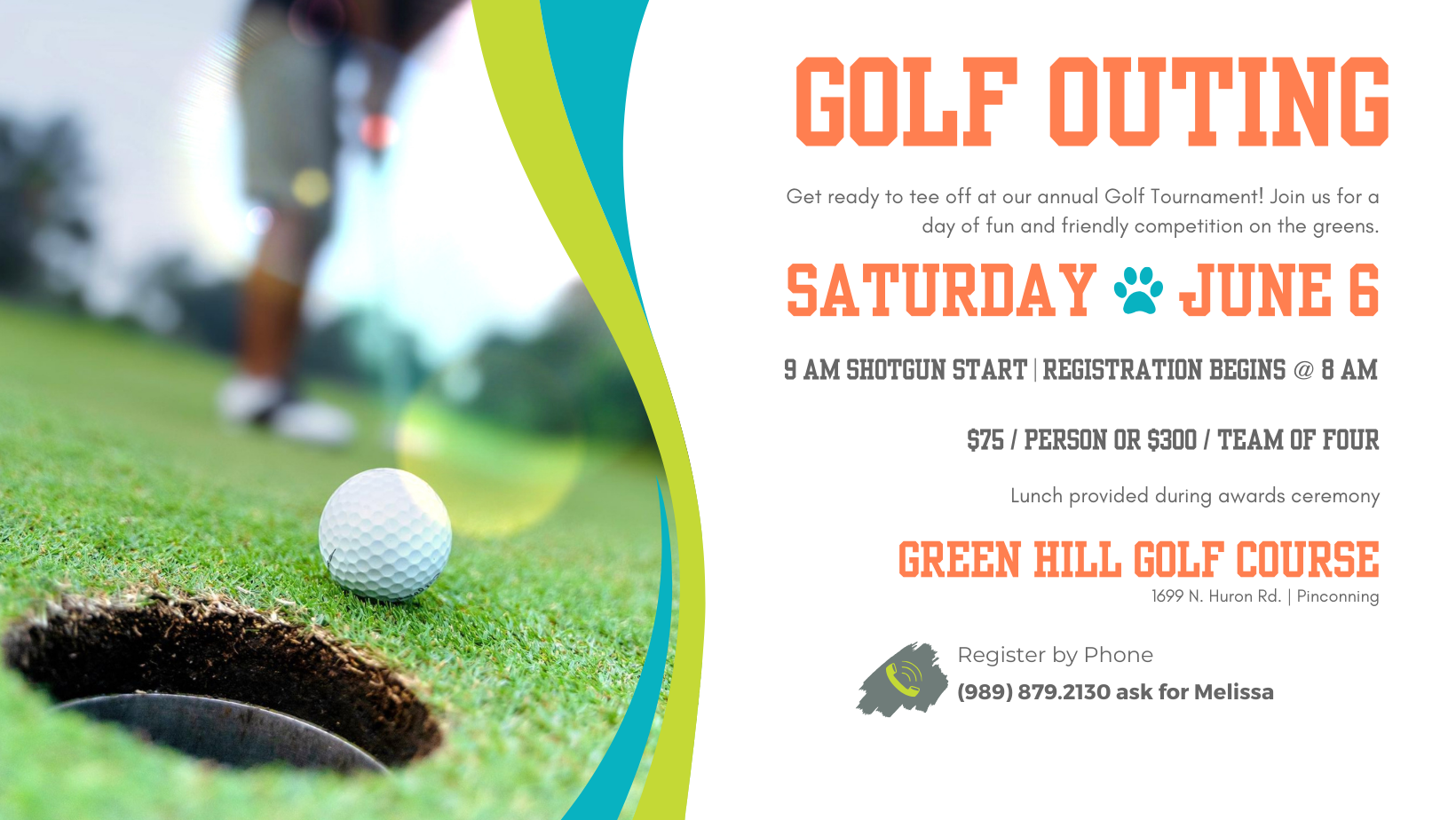 2026 Golf Outing Cover Page