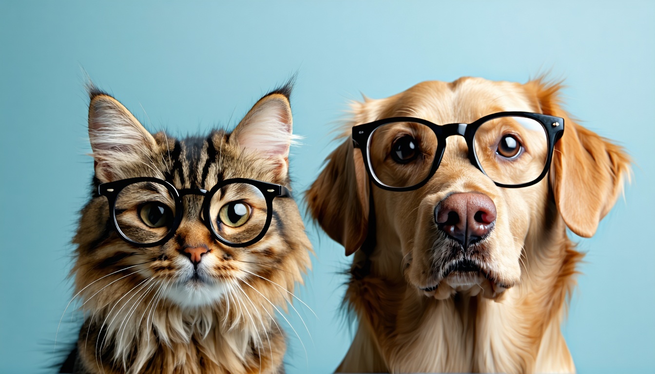 cat and dog wtih glasses-1